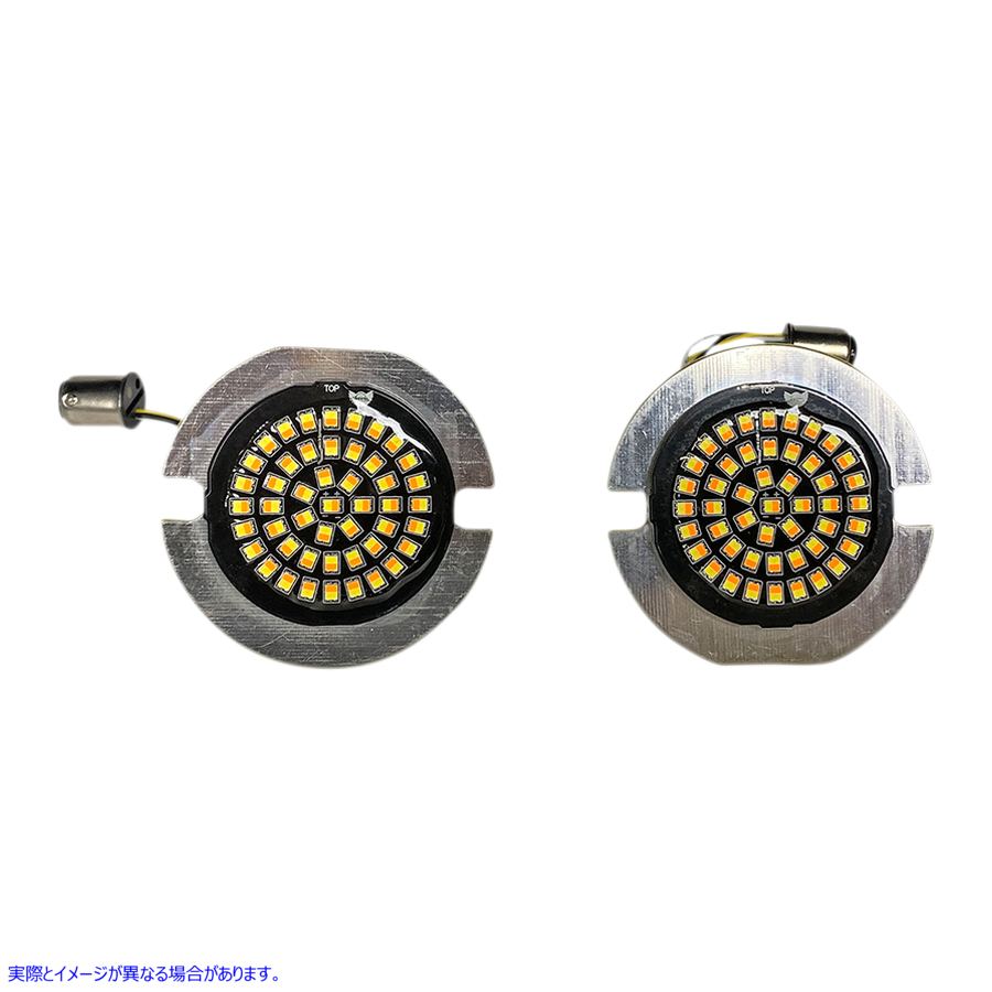取寄せ アンバー/ホワイト LED ターンシグナルインサート カスタムダイナミクス Amber/White LED Turn Signal Inserts GEN-4-AW-1157T 20201882