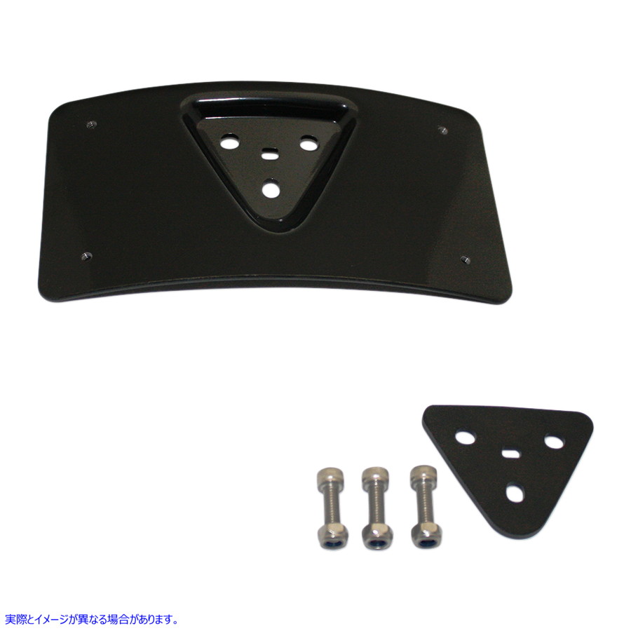 取寄せ ラディウス ナンバープレートマウント - ブラック カスタムダイナミクス Radius License Plate Mount - Black CD-PFM-B 20300993