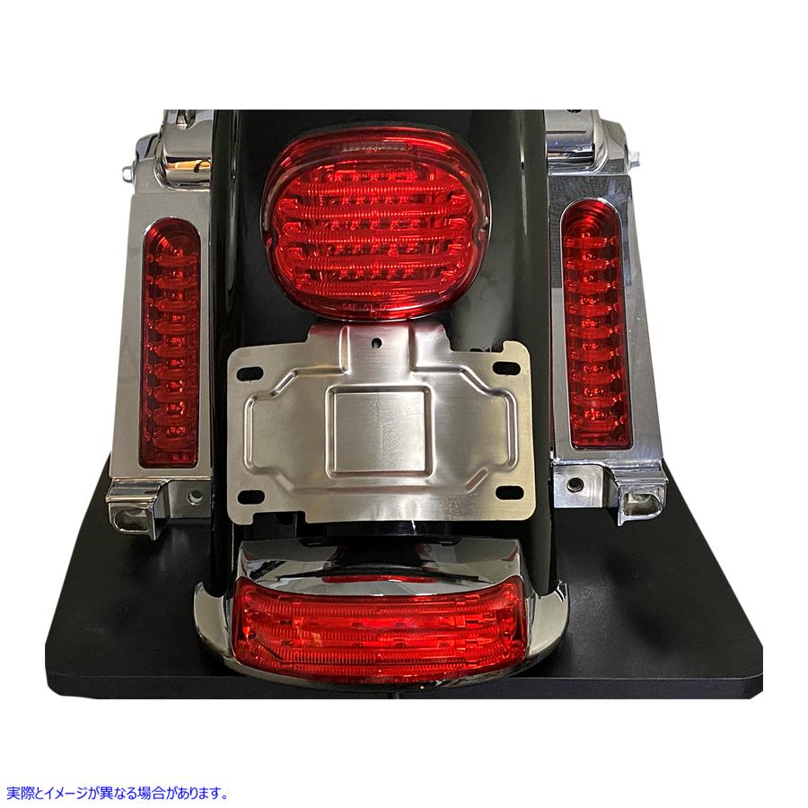 取寄せ ナンバープレートマウント/移設 - クローム カスタムダイナミクス License Plate Mount/Relocation - Chrome CD-TLLP-KIT-C 20301522