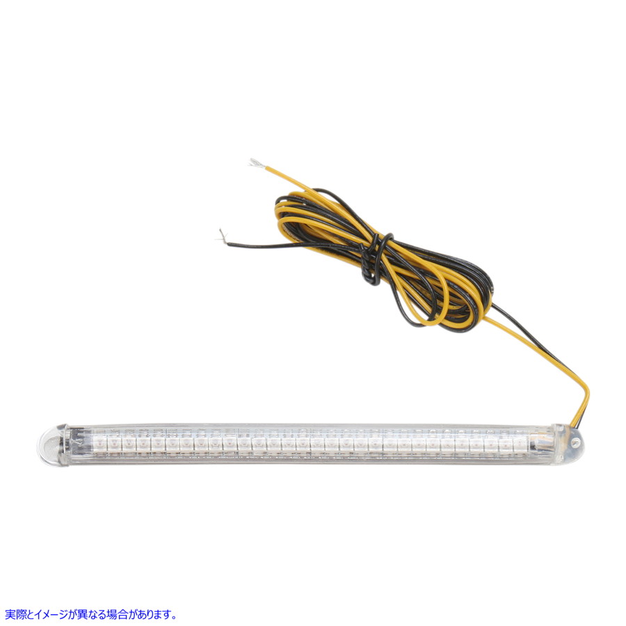 取寄せ TruFLEXR LEDストリップ - 4.5インチ - アンバー/クリア カスタムダイナミクス TruFLEXR LED Strip - 4-1/2 - Amber/Clear TF30AC 20400939