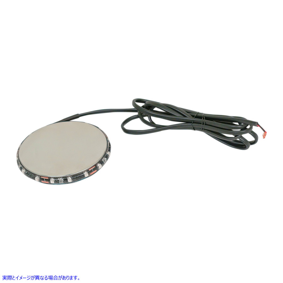 取寄せ MagicflexR2 ホイールライト - クローム/グリーン カスタムダイナミクス MagicFLEXR2 Wheel Light - Chrome/Green M215GREENC 20401610