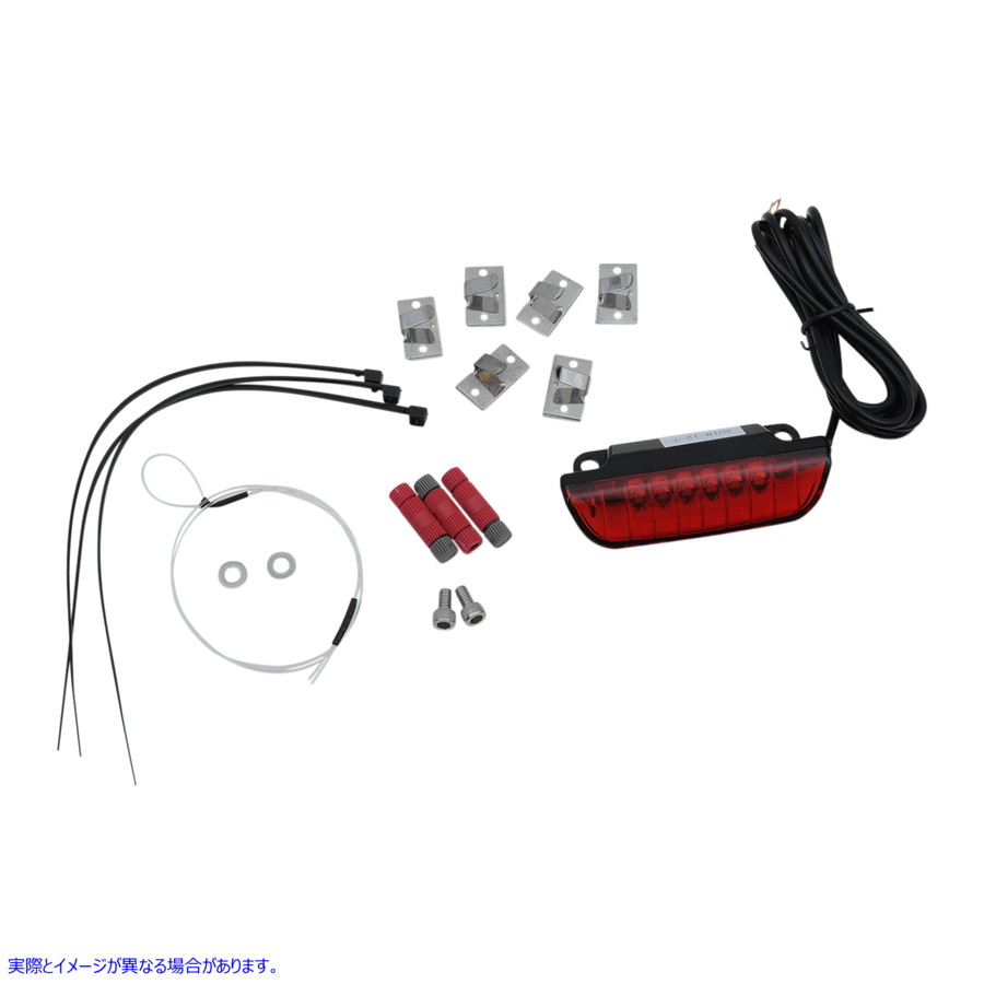 取寄せ 荷物ラックライトバー - 赤 カスタムダイナミクス Luggage Rack Light Bar - Red CD-LR-06-R 20402328