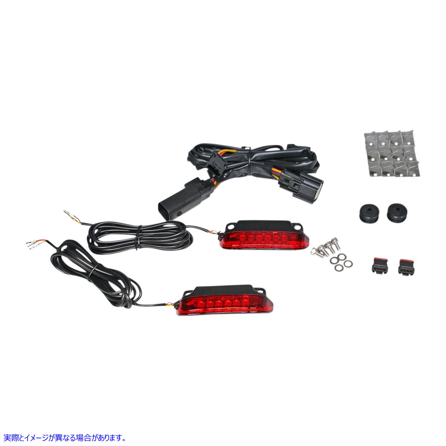 取寄せ 荷物ラックライトバー - 赤 カスタムダイナミクス Luggage Rack Light Bar - Red CD-LR-07-R 20402339
