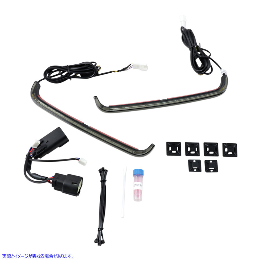 取寄せ サドルバッグライト - 09-13 スモークレンズ カスタムダイナミクス Saddlebag Lights - '09-'13 Smoked Lens CD-LP-SS8-S 20402364