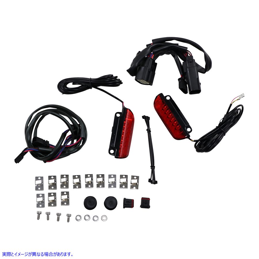 取寄せ 荷物ラックライトバー - 赤 カスタムダイナミクス Luggage Rack Light Bar - Red CD-LR-11-R 20402473