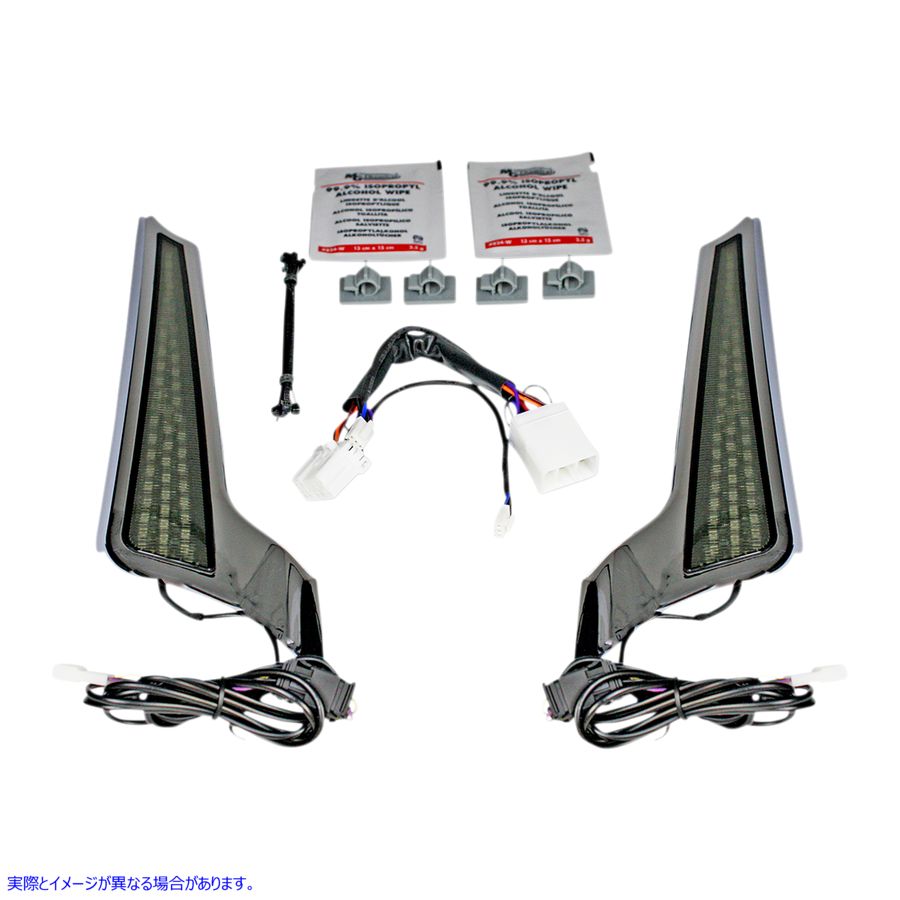 取寄せ ファシア LED ライトパネル - クローム/スモーク カスタムダイナミクス Fascia LED Light Panels - Chrome/Smoke CD-FASCIA-HD-CS 20402521