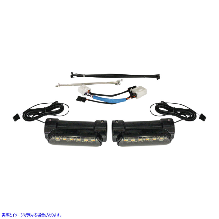 取寄せ エンジンガードライト - 97-13 FLH - ブラック カスタムダイナミクス Engine Guard Light - Black - '97-'13 FLH CD-CB-AW-HD-B 20402529