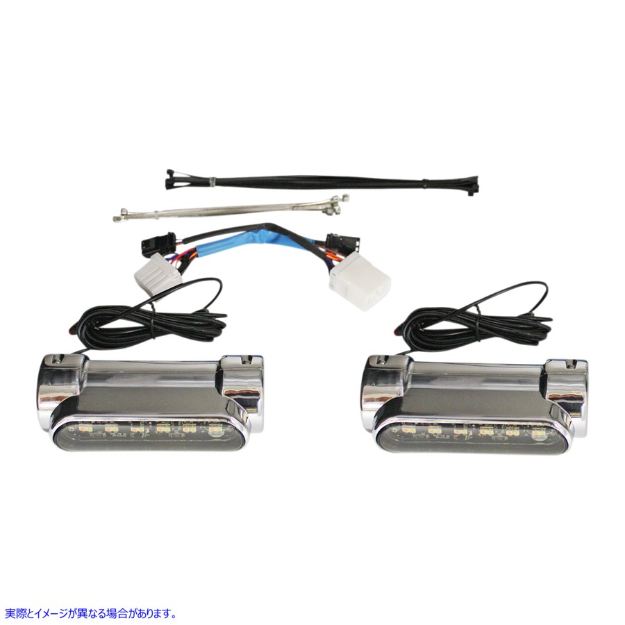 取寄せ エンジンガードライト - 97-13 FLH - クローム カスタムダイナミクス Engine Guard Light - Chrome - '97-'13 FLH CD-CB-AW-HD-C 20402530