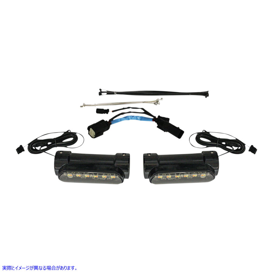 取寄せ エンジンガードライト - 09-13 CVO - ブラック カスタムダイナミクス Engine Guard Light - Black - '09-'13 CVO CD-CB-AW-SS8-B 20402533