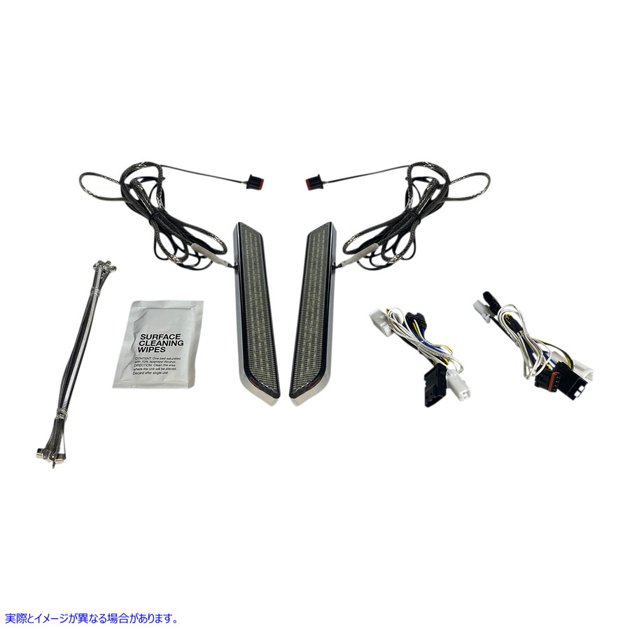 取寄せ LEDフォークライト - スモーク - クローム カスタムダイナミクス LED Fork Light - Smoke - Chrome CD-FORK-BCM-SC 20402650