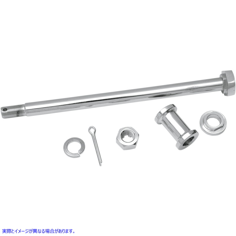 取寄せ アクスルキット - リア - クローム - 52-78 XL ドラッグスペシャリティーズ Axle Kit - Rear - Chrome - '52-'78 XL 0214-0583 02140583