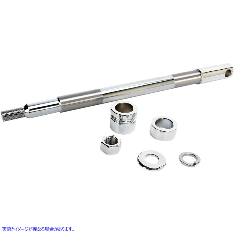 取寄せ アクスルキット - フロント - クローム ドラッグスペシャリティーズ Axle Kit - Front - Chrome 0214-0952 02140952