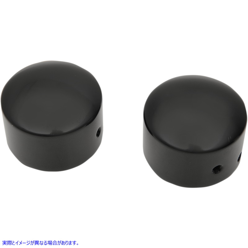 取寄せ アクスルキャップ - ブラック - フロント ドラッグスペシャリティーズ Axle Caps - Black - Front 0214-1235 02141235