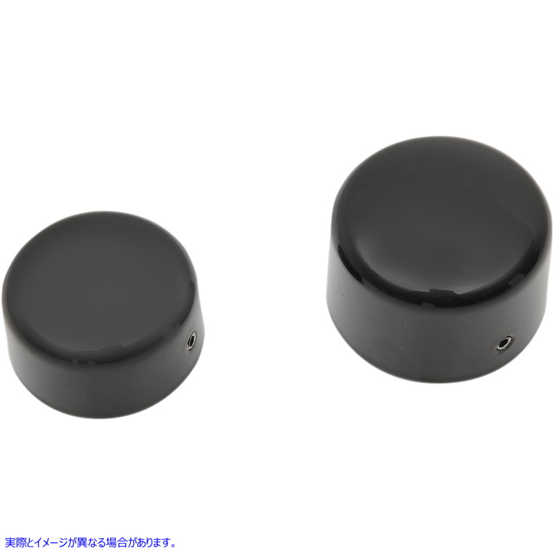 取寄せ アクスルキャップ - ブラック - リア ドラッグスペシャリティーズ Axle Caps - Black - Rear 0214-1236 02141236