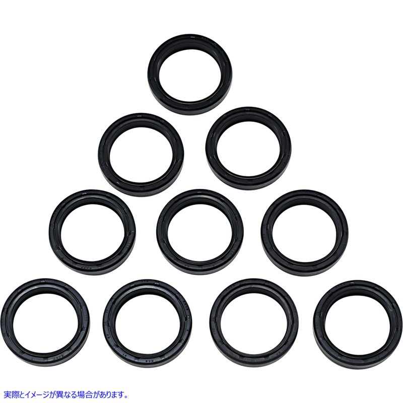 取寄せ フォークオイルシール - 41 mm - ショーワフォーク - 10個パック ドラッグスペシャリティーズ Fork Oil Seals - 41 mm - Showa Forks - 10-Pack 0407-0668 04070668