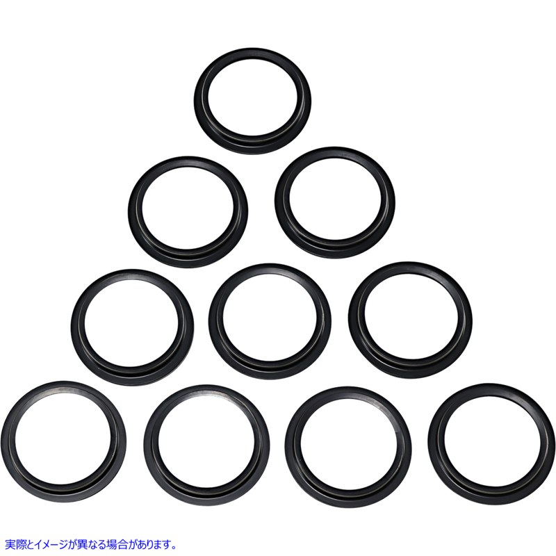 取寄せ フォークダストシール - 49 mm - 10個パック ドラッグスペシャリティーズ Fork Dust Seals - 49 mm - 10-Pack 0407-0670 04070670