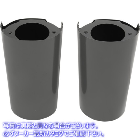 取寄せ フォークスライダーカバー - 標準長さ - ブラック ドラッグスペシャリティーズ Fork Slider Covers - Stock Length - Black 0411-0118 04110118