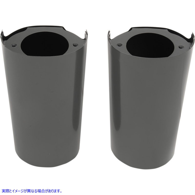 取寄せ フォークスライダーカバー - 延長 +2インチ (8.5インチ) - ブラック ドラッグスペシャリティーズ Fork Slider Covers - Extended +2 (8.5) - Black 0411-0119 04110119