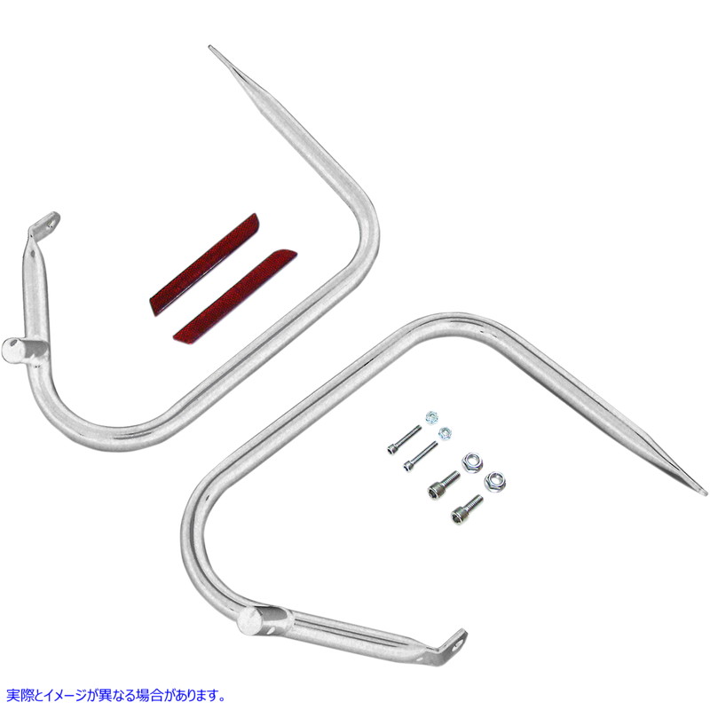 取寄せ サドルバッグガード - クローム ドラッグスペシャリティーズ Saddlebag Guards - Chrome 0505-1561 05051561