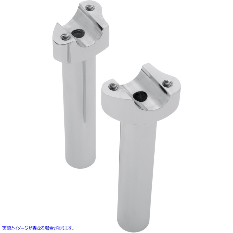 取寄せ ライザー - ストレート - 6-1/2インチ - クローム ドラッグスペシャリティーズ Risers - Straight - 6-1/2 - Chrome 0602-0401 06020401