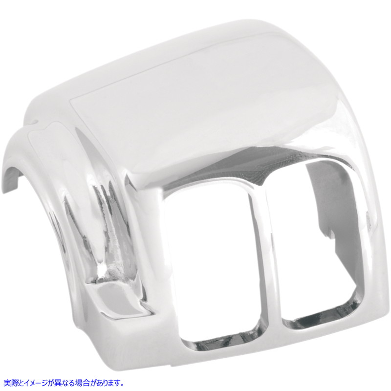 取寄せ スイッチハウジング - 左 - 上部 - スムース - クローム ドラッグスペシャリティーズ Switch Housing - Left - Upper - Smooth - Chrome 0616-0111 06160111