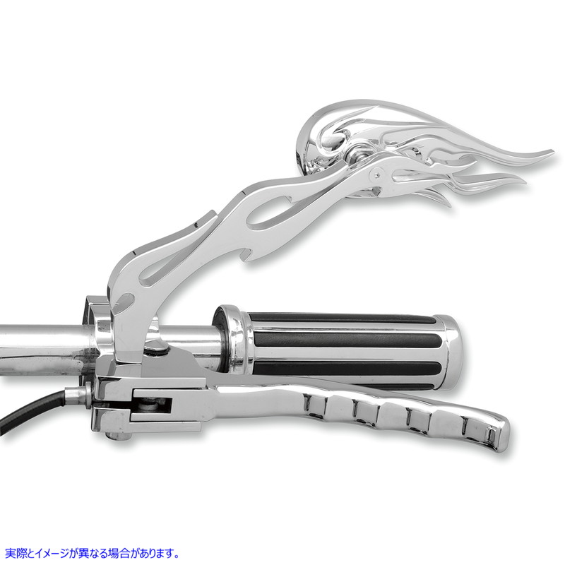 取寄せ 炎型ダイキャストミラー ドラッグスペシャリティーズ Flame Style Die-Cast Mirrors 0640-0219 06400219