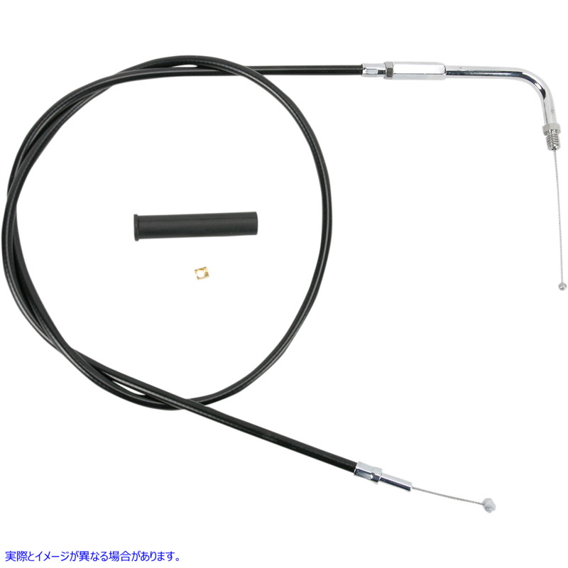 取寄せ スロットルケーブル - 44インチ - ビニール ドラッグスペシャリティーズ Throttle Cable - 44 - Vinyl 0650-0357 06500357