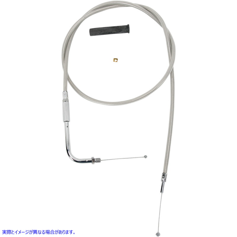 取寄せ スロットルケーブル - 42インチ - 編組 ドラッグスペシャリティーズ Throttle Cable - 42 - Braided 0650-0395 06500395
