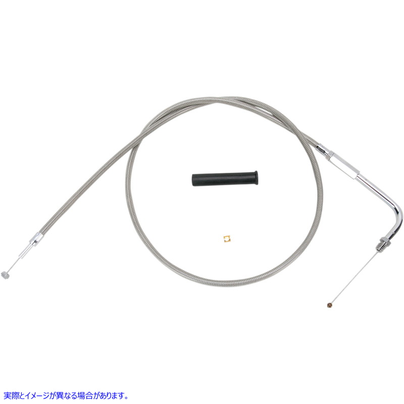 取寄せ スロットルケーブル - 30インチ - 編組 ドラッグスペシャリティーズ Throttle Cable - 30 - Braided 0650-1085 06501085