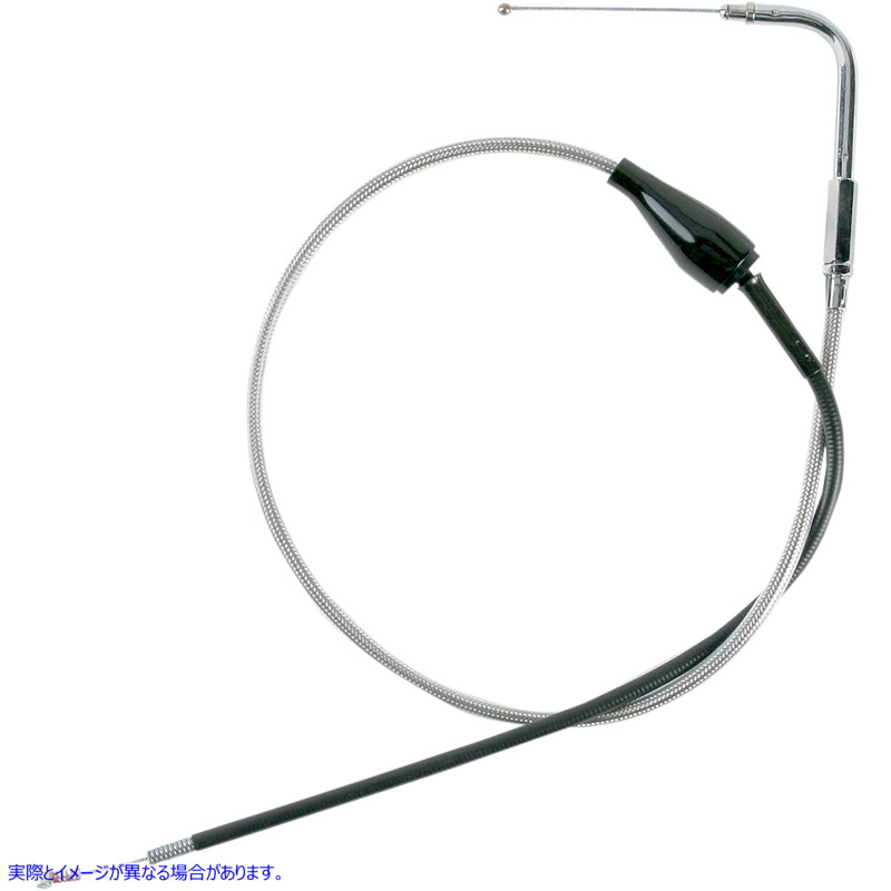 取寄せ アイドルケーブル - クルーズ - 38-7/8インチ - 編組 ドラッグスペシャリティーズ Idle Cable - Cruise - 38-7/8 - Braided 0651-0171 06510171