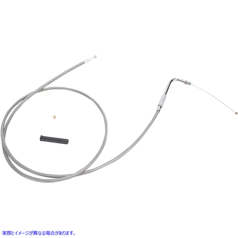 取寄せ スロットルケーブル - 52インチ - 編組 ドラッグスペシャリティーズ Throttle Cable - 52 - Braided 0651-0700 06510700