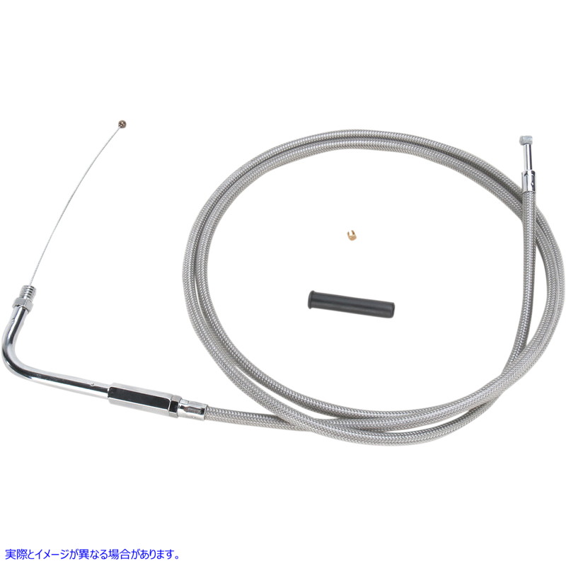 取寄せ スロットルケーブル - 54インチ - 編組 ドラッグスペシャリティーズ Throttle Cable - 54 - Braided 0651-0701 06510701