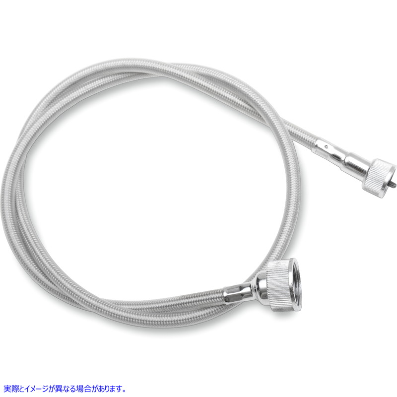 取寄せ スピードメーターケーブル - 38-1/2インチ - 編組 ドラッグスペシャリティーズ Speedometer Cable - 38-1/2 - Braided 0655-0052 06550052