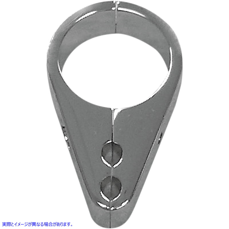 取寄せ ケーブルクランプ - デュアルスロットル/アイドル - 1-1/8インチ - クローム ドラッグスペシャリティーズ Cable Clamp - Dual Throttle/Idle - 1-1/8 - Chrome 0658-0037 06580037