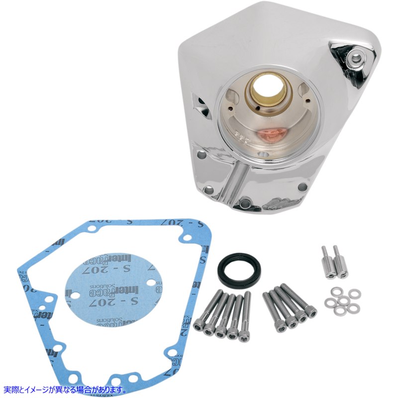 取寄せ カムカバー - クローム - EVO ビッグツイン ドラッグスペシャリティーズ Cam Cover - Chrome - EVO Big Twin 0940-0784 09400784