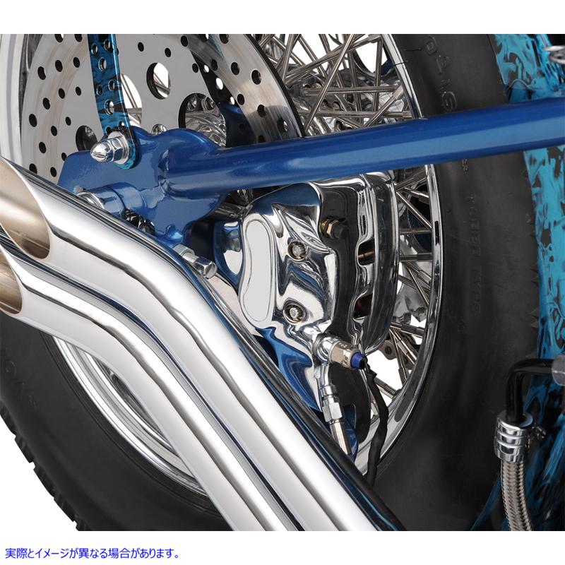 取寄せ リアキャリパー - 4ピストン - 00-05 FXST ドラッグスペシャリティーズ Rear Caliper - 4 Piston - '00-'05 FXST 1203-4401 12034401