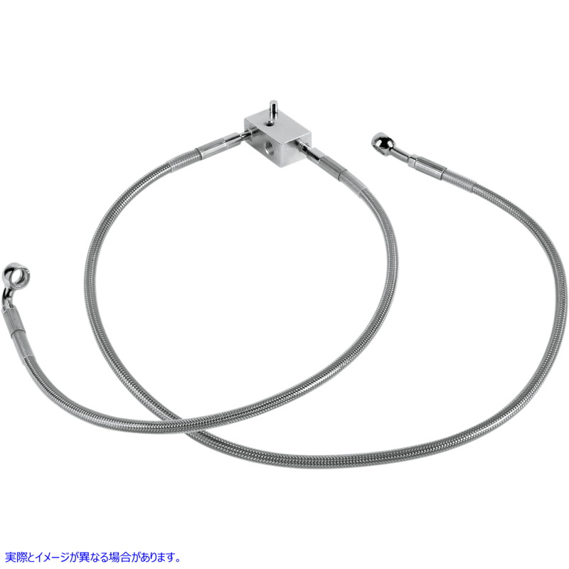 取寄せ ブレーキライン - リア - ステンレススチール ドラッグスペシャリティーズ Brake Line - Rear - Stainless Steel 1204-2744 12042744