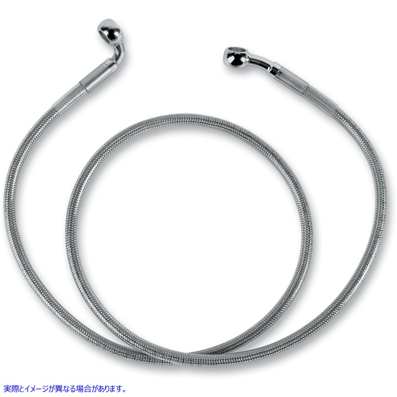 取寄せ ブレーキライン - フロント（上部） - ステンレススチール ドラッグスペシャリティーズ Brake Line - Front (Upper) - Stainless Steel 1204-2746 12042746