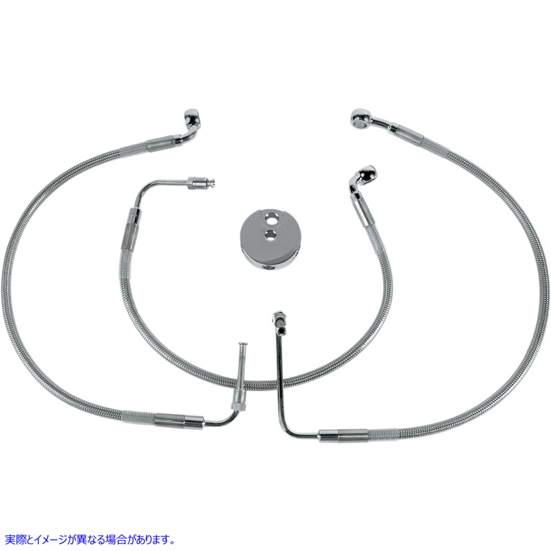 取寄せ ブレーキライン - フロント（下部/上部） - ステンレススチール ドラッグスペシャリティーズ Brake Line - Front (Lower/Upper) - Stainless Steel 1204-2755 12042755