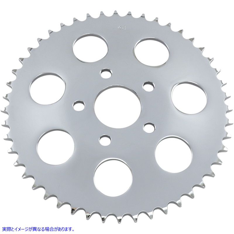 取寄せ リアスプロケット - 48歯 - クローム ドラッグスペシャリティーズ Rear Sprocket - 48 Tooth - Chrome 1210-0608 12100608