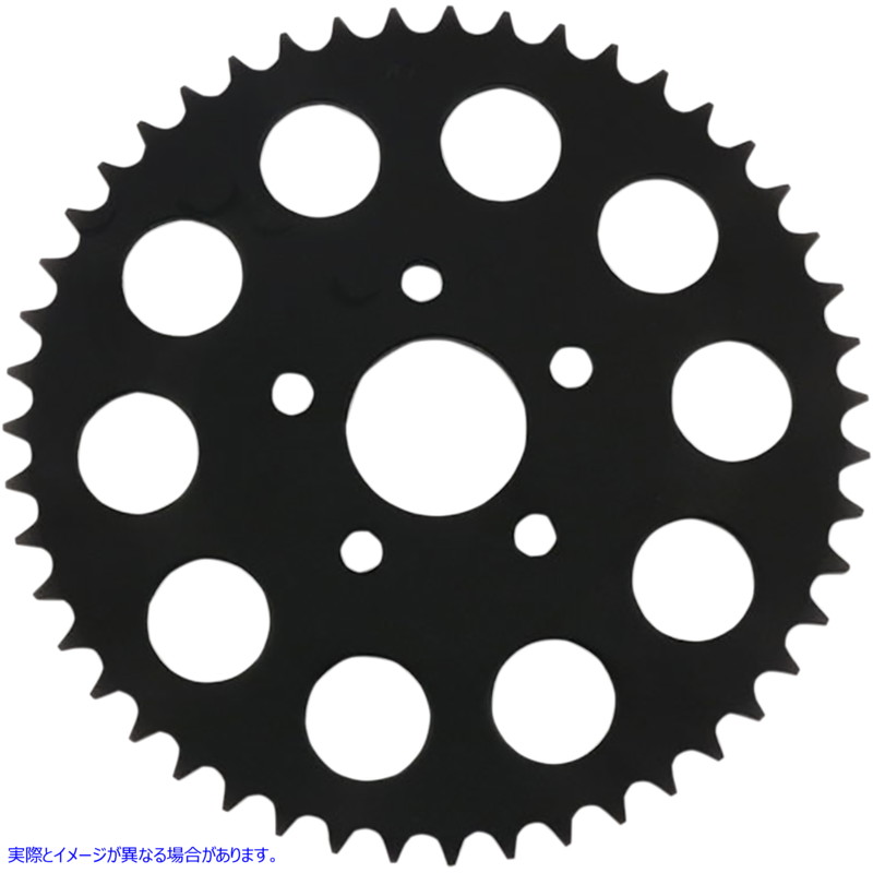 取寄せ リアスプロケット - ブラック - フラット - 49歯 ドラッグスペシャリティーズ Rear Sprocket - Black - Flat - 49 Tooth 1210-1834 12101834