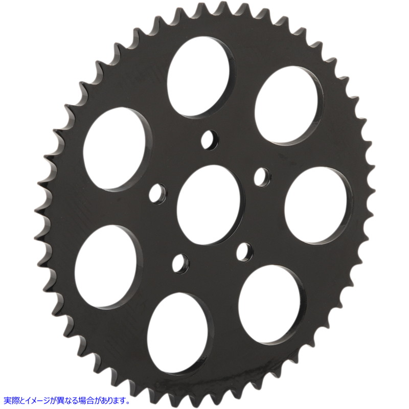 取寄せ リアスプロケット - ブラック - ディッシュ - 49歯 ドラッグスペシャリティーズ Rear Sprocket - Black - Dished - 49 Tooth 1210-1842 12101842