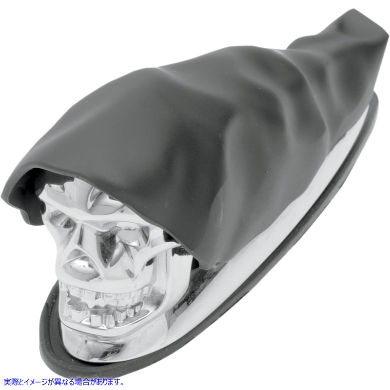 取寄せ シュラウドスカルフェンダーオーナメント ドラッグスペシャリティーズ Shrouded Skull Fender Ornament 1405-0158 14050158