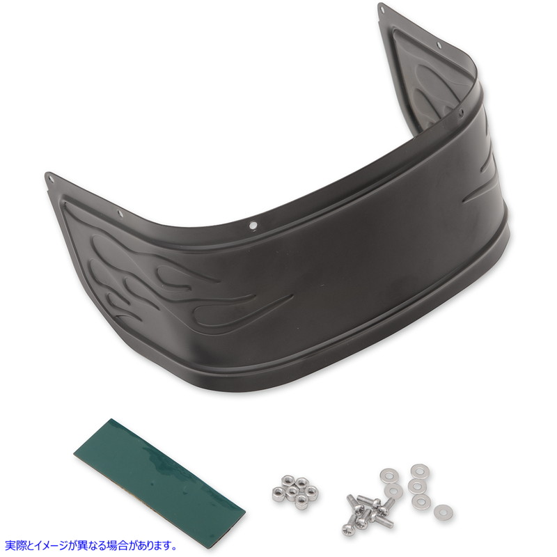 取寄せ フロントフェンダースカート - サテンブラック ドラッグスペシャリティーズ Front Fender Skirt - Satin Black 1405-0224 14050224