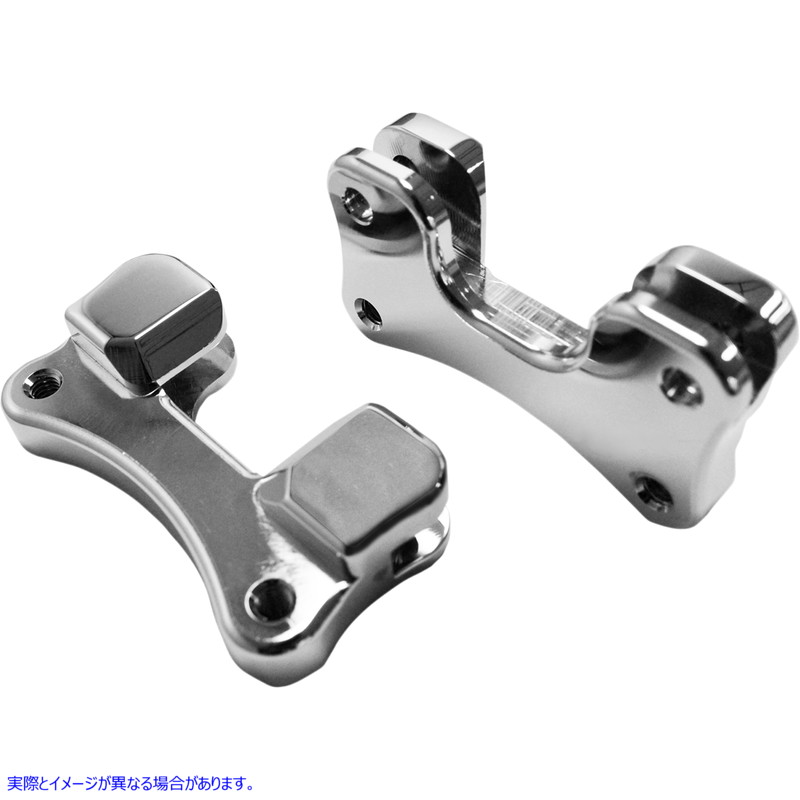 取寄せ フェンダーフォークアダプター - クローム ドラッグスペシャリティーズ Fender-To-Fork Adapters - Chrome 1410-0095 14100095