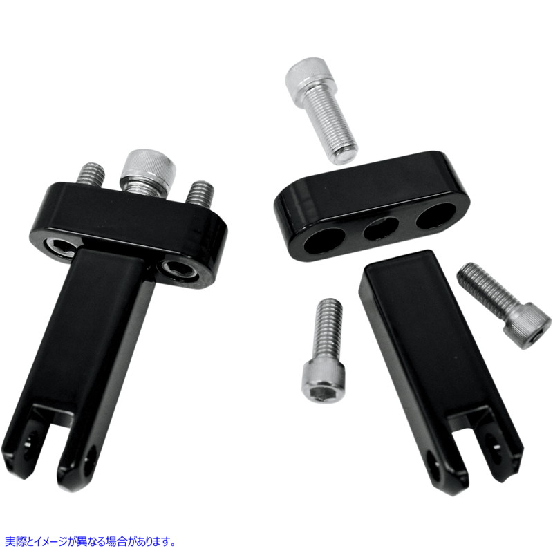 取寄せ パッセンジャーペグマウント - ブラック - FLH/FLT ドラッグスペシャリティーズ Passenger Peg Mounts - Black - FLH/FLT 1620-1046 16201046