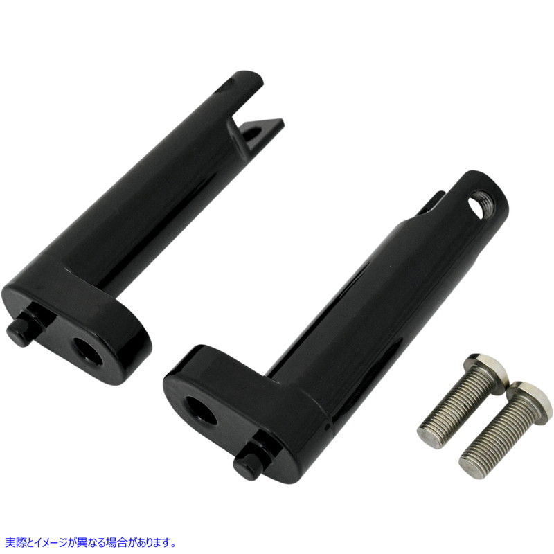 取寄せ 助手席フットペグマウント - ブラック - FLH/FLT ドラッグスペシャリティーズ Passenger Footpeg Mount - Black - FLH/FLT 1620-1057 16201057