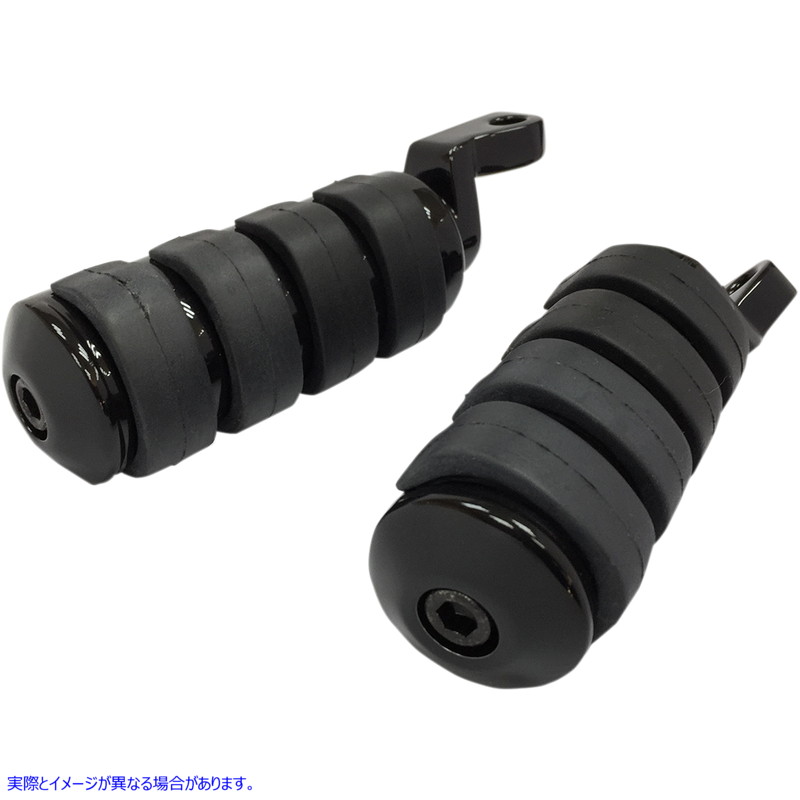 取寄せ ソフトライドフットペグ - ラージ - ブラック - FX/XL ドラッグスペシャリティーズ Soft-Ride Foot Pegs - Large - Black - FX/XL 1620-1889 16201889