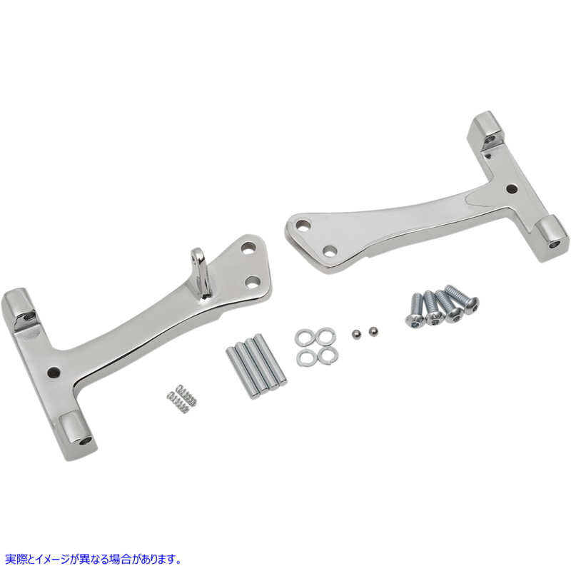 取寄せ 助手席側フロアボードマウント - クローム - FXD/FLD ドラッグスペシャリティーズ Passenger Floorboard Mount - Chrome - FXD/FLD 1621-0726 16210726