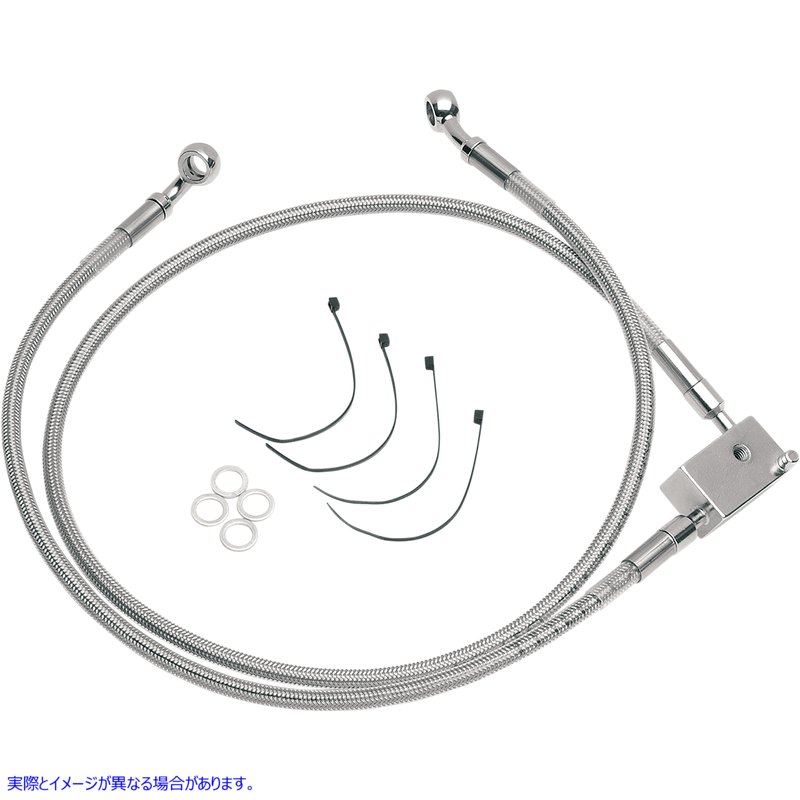 取寄せ ブレーキライン - 延長 - +2インチ ドラッグスペシャリティーズ Brake Line - Extended - +2 1741-0175 17410175